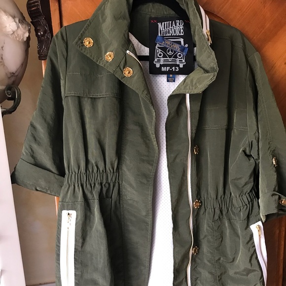 Windbreaker Millard Fillmore nylon great style front zip snaps On Sale - Picture 1 of 5